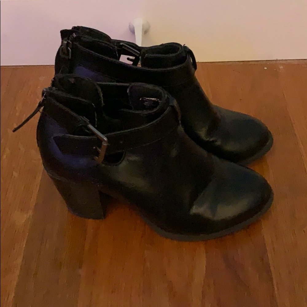 Black Heeled Booties